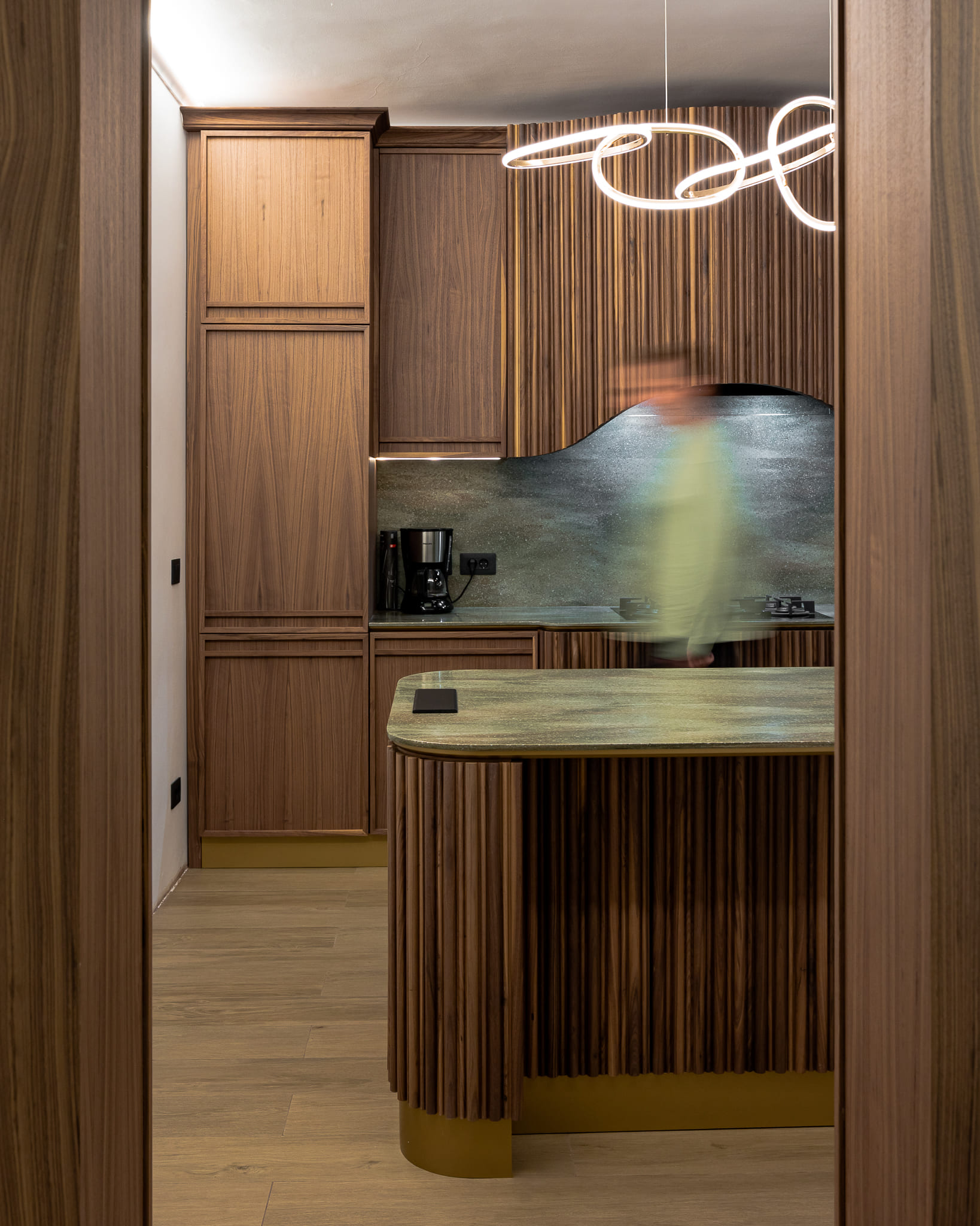 bucatarie riflaje lemn